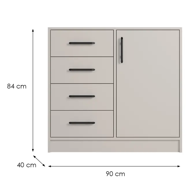 Komoda Smart Srk2 Cashmere,2