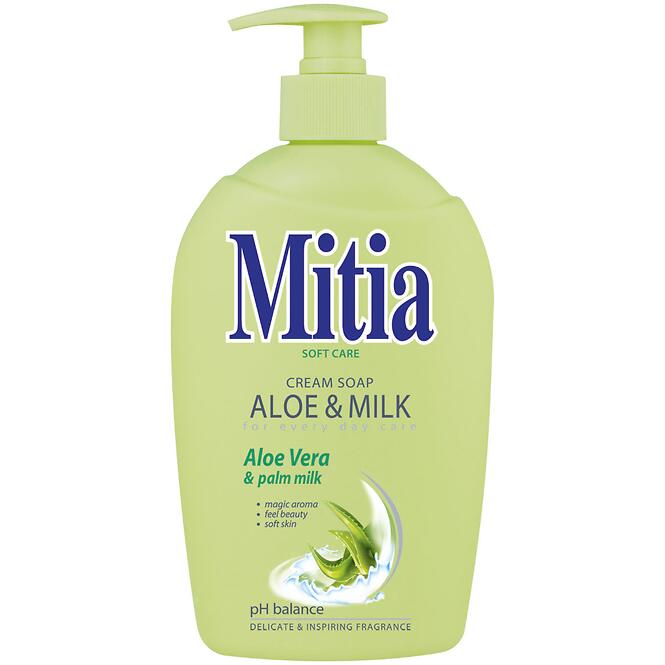 Tekuté mydlo Mitia s aloe vera a mliekom 500 ml