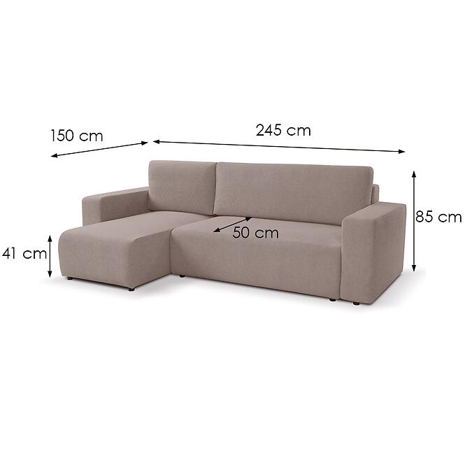 Rohová sedacia súprava Goya U Velo 624