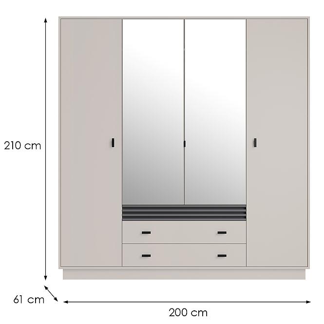Skriňa Allmo Al16 Cashmere,2