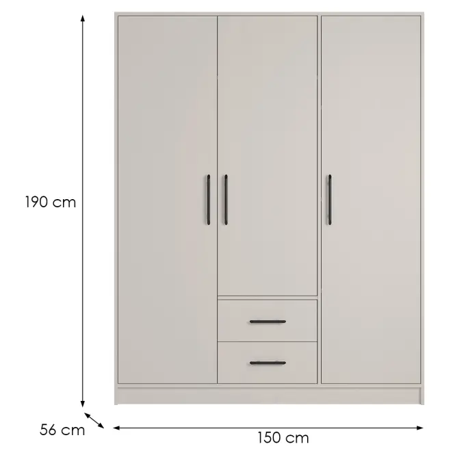 Skriňa Smart Sr2 3dcashmere,2