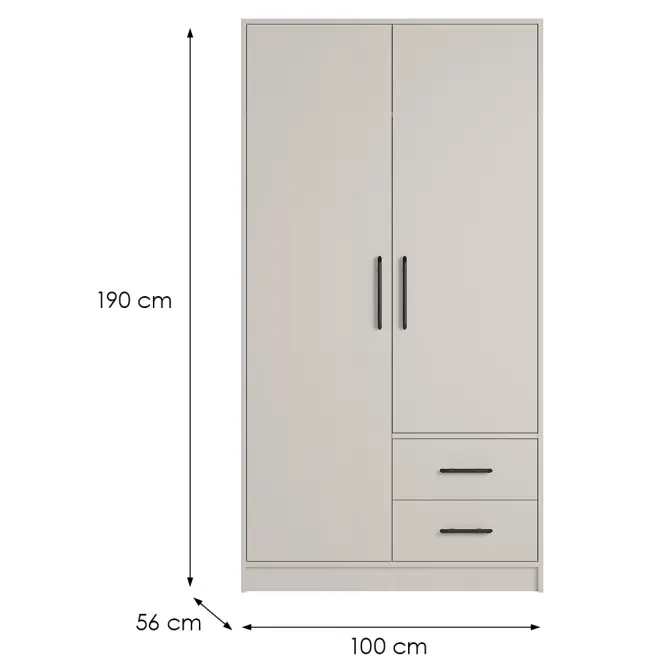 Skriňa Smart Sr3 2d Cashmere