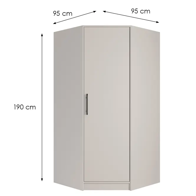 Skriňa Smart Sr4 1dn Cashmere