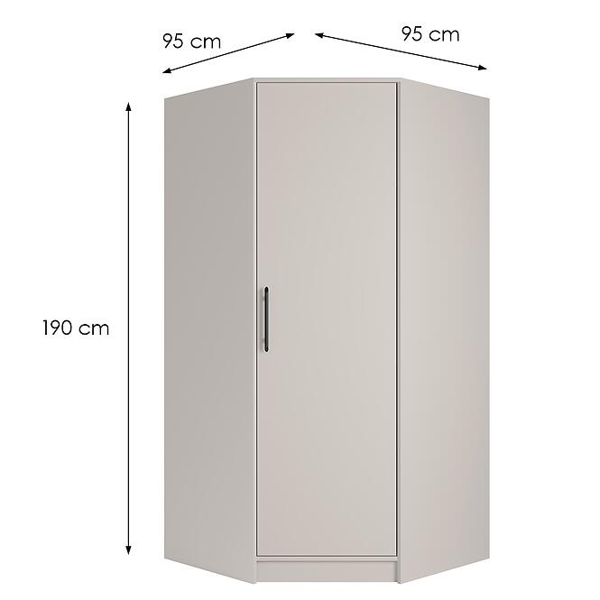 Skriňa Smart Sr4 1dn Cashmere,2