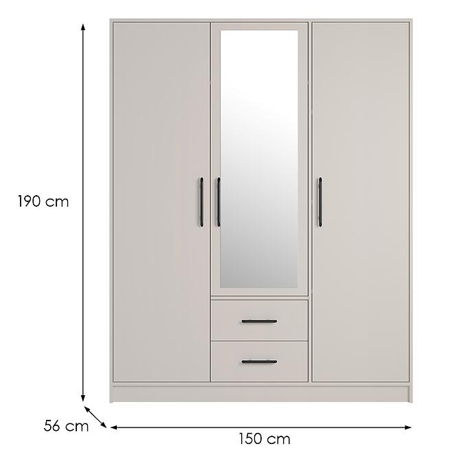 Skriňa Smart Srl2 3dl Cashmere,2