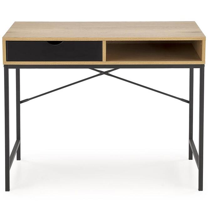 Písací stôl B-50 dub zlatý/čierna