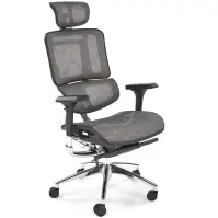 Otočné kreslo Ethan sivá