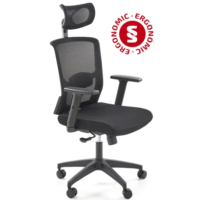 Otočné kreslo Mason čierna
