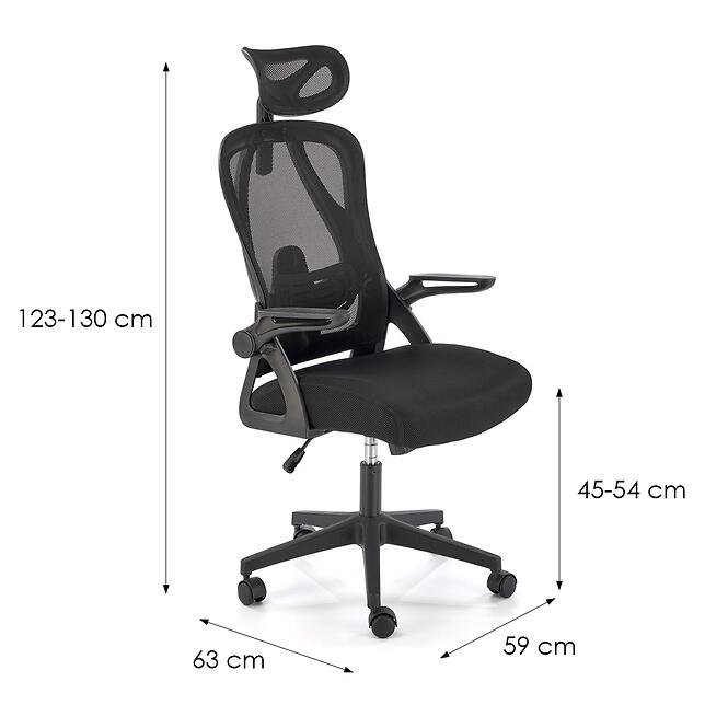 Otočné kreslo Negro škorica