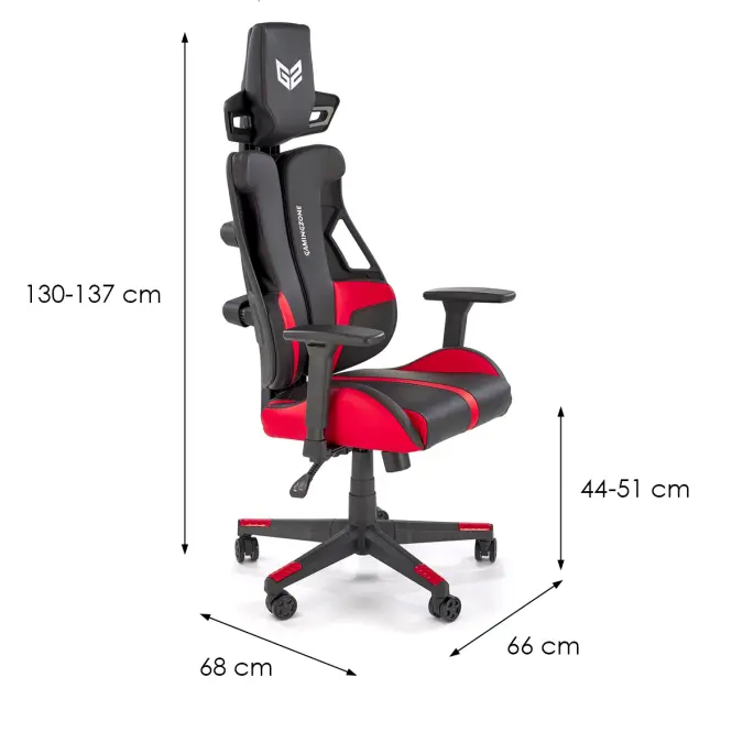 Kreslo pre hráča Nitro čierna/červená