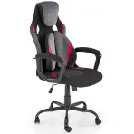 Kreslo pre hráča Jensen čierna/sivá/červená