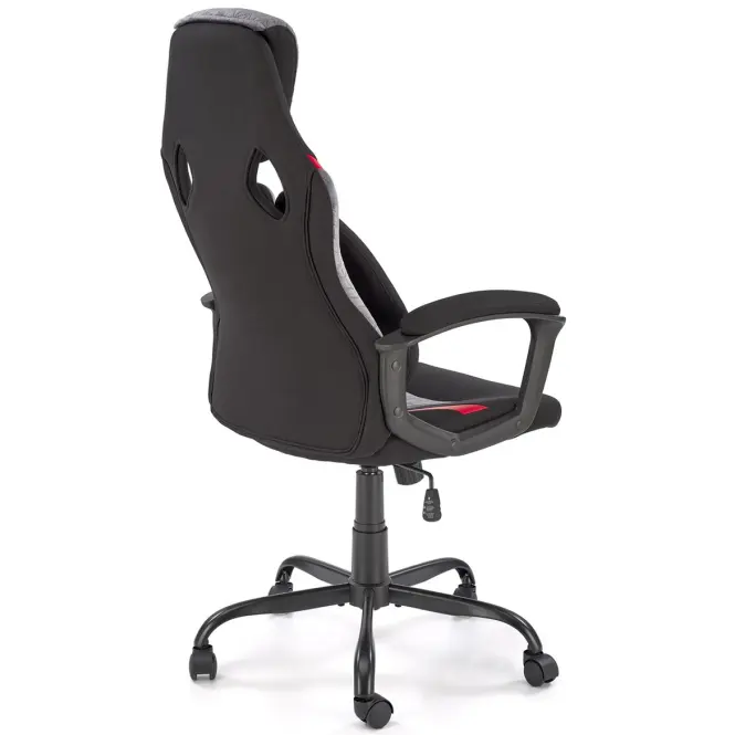 Kreslo pre hráča Jensen čierna/sivá/červená