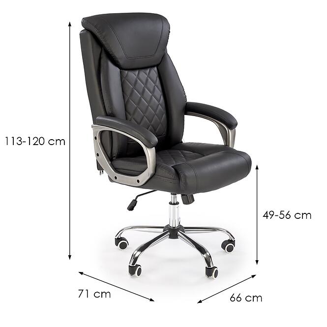 Otočné kreslo Helder čierna