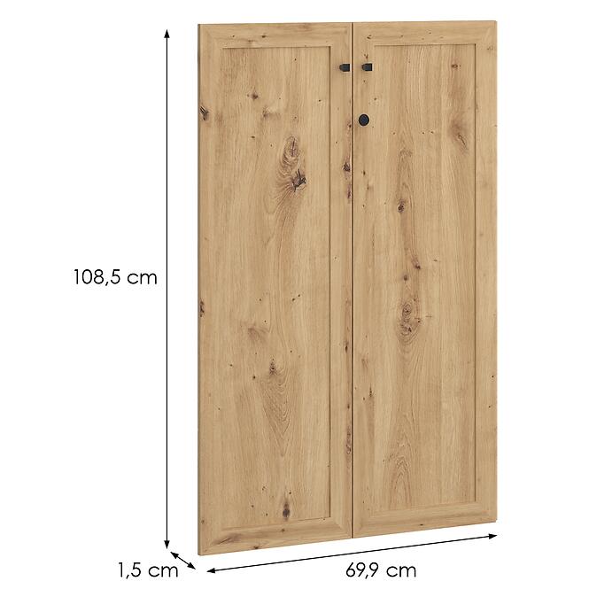 Čelné Dvere So Zámkom Trevone T2kf313st-D78 dub artisan,2