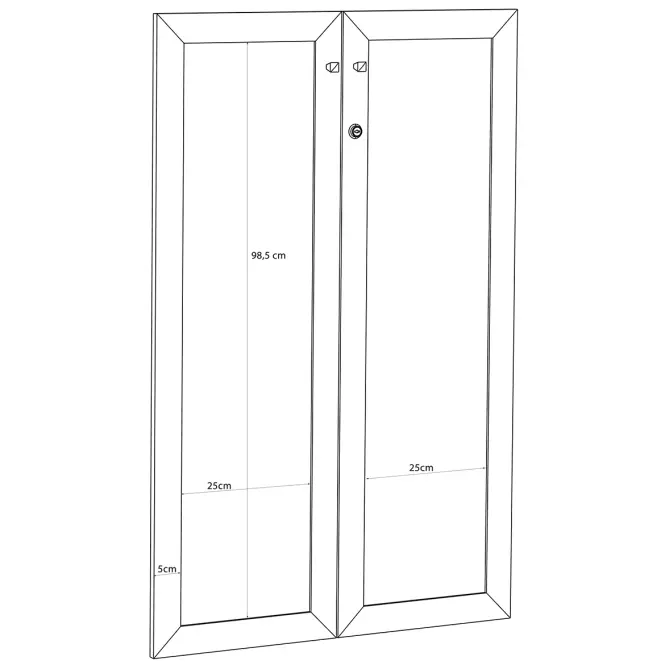 Čelné Dvere So Zámkom Trevone T2kf313st-D78 dub artisan,4