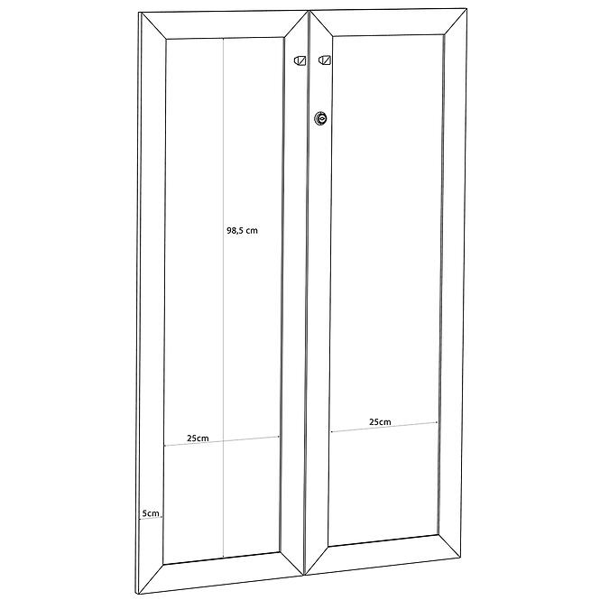 Čelné Dvere So Zámkom Trevone T2kf313st-D78 dub artisan,4