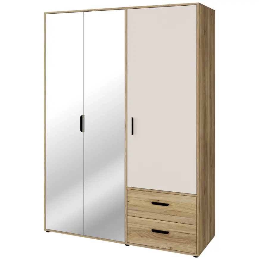 Skriňa Mokkaro  Moks837-M802 1d2lud2sz Piesok/Dub Mauvella
