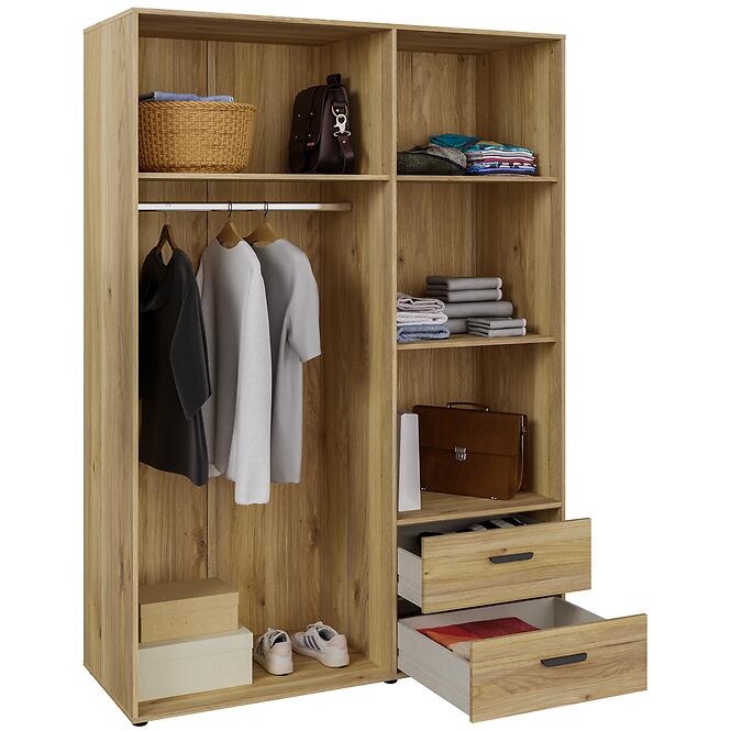 Skriňa Mokkaro  Moks837-M802 1d2lud2sz Piesok/Dub Mauvella,14