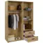 Skriňa Mokkaro  Moks837-M802 1d2lud2sz Piesok/Dub Mauvella,14