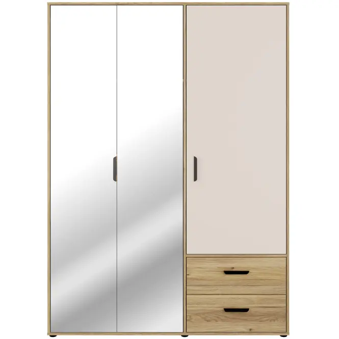 Skriňa Mokkaro  Moks837-M802 1d2lud2sz Piesok/Dub Mauvella,3