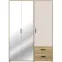 Skriňa Mokkaro  Moks837-M802 1d2lud2sz Piesok/Dub Mauvella,3