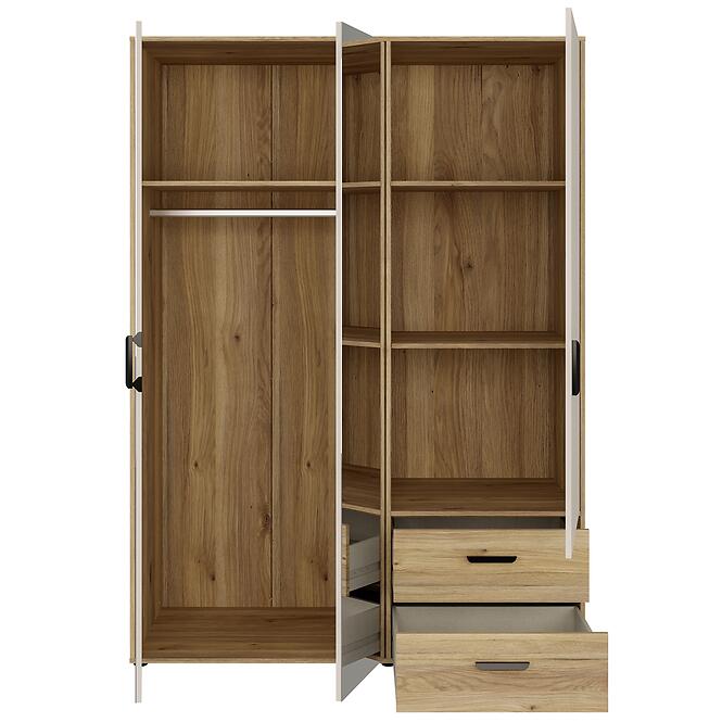 Skriňa Mokkaro  Moks837-M802 1d2lud2sz Piesok/Dub Mauvella,5