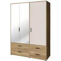 Skriňa Mokkaro  Moks838-M802 1d2lud4sz Piesok/Dub Mauvella PROMO