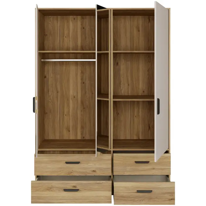 Skriňa Mokkaro  Moks838-M802 1d2lud4sz Piesok/Dub Mauvella,6