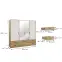 Skriňa Mokkaro  Moks846-M802  2d2lud6sz Piesok/Dub Mauvella,2