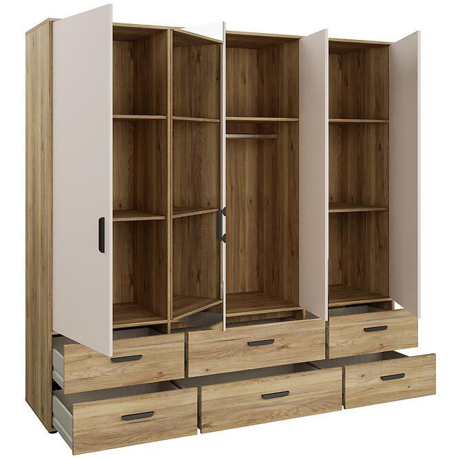 Skriňa Mokkaro  Moks846-M802  2d2lud6sz Piesok/Dub Mauvella