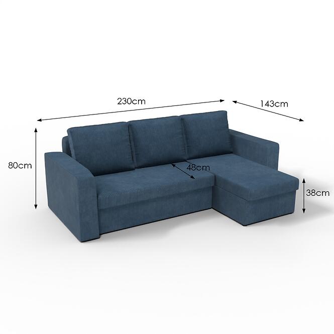 Rohová sedacia súprava Krzyś-2 U Poso 5,6