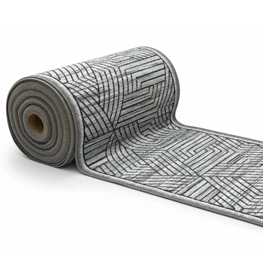 Behúň Geometric 100 cm 2516 sivý/biely