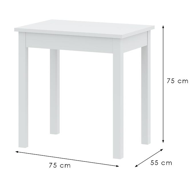 Stôl Sendi 75 Bip Biela,2
