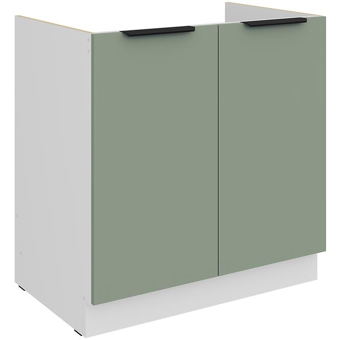 Kuchynská skrinka Aria-Sa/Wh Anti Fingerprint 80zl 2f Bb