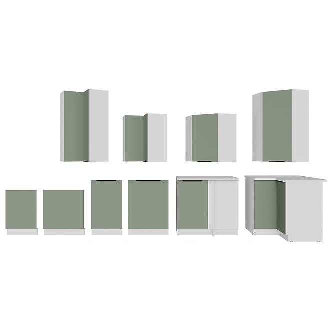 Kuchynská skrinka Aria-Sa/Wh Anti Fingerprint 60dg Bb,10