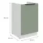 Kuchynská skrinka Aria-Sa/Wh Anti Fingerprint 50zl 1f Bb,2