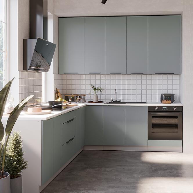 Kuchynská skrinka Aria-Sa/Wh Anti Fingerprint 50zl 1f Bb,6