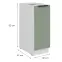 Kuchynská skrinka Aria-Sa/Wh Anti Fingerprint 30d Cargo Bb,2