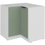 Kuchynská skrinka Aria-Sa/Wh Anti Fingerprint 90x90 Dn 2f Bb