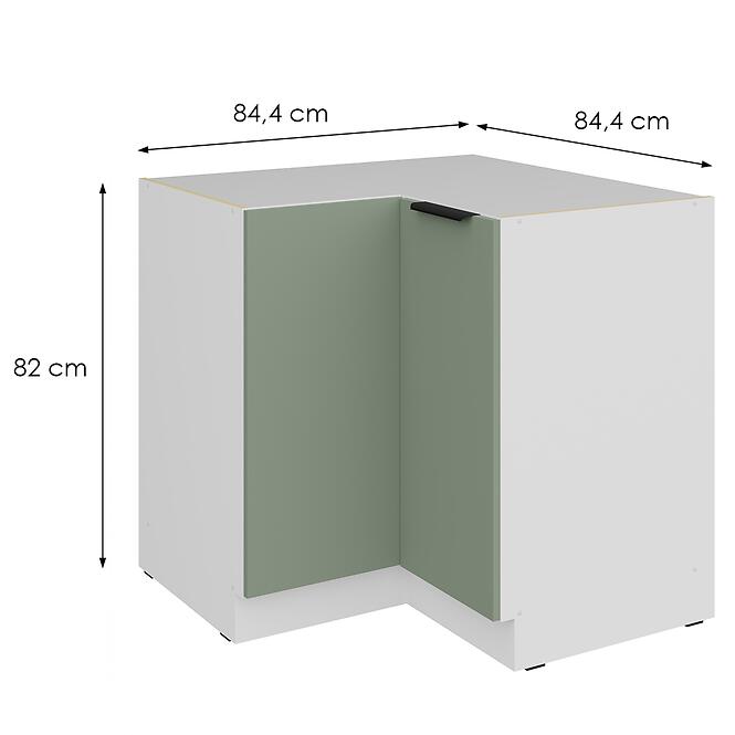 Kuchynská skrinka Aria-Sa/Wh Anti Fingerprint 90x90 Dn 2f Bb,2
