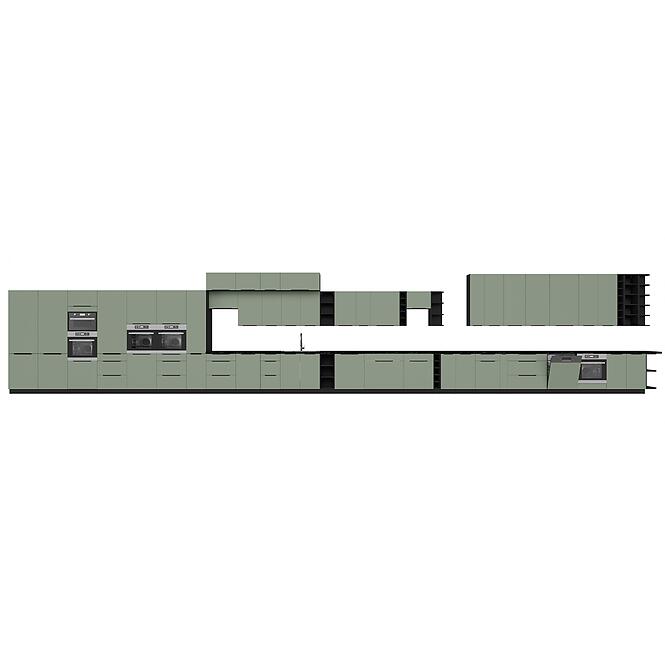 Kuchynská skrinka Aria-Sa/Bl Anti Fingerprint 60zl 1s Bb,10