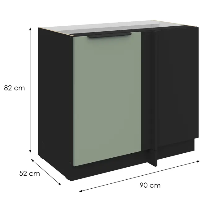 Kuchynská skrinka Aria-Sa/Bl Anti Fingerprint 105 Nd 1f Bb,2