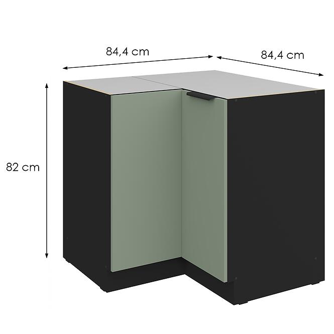 Kuchynská skrinka Aria-Sa/Bl Anti Fingerprint 90x90 Dn 2f Bb