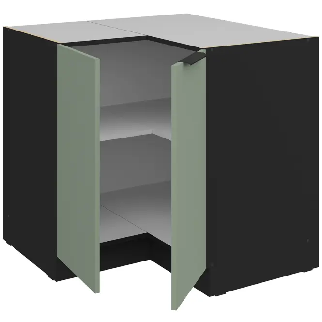 Kuchynská skrinka Aria-Sa/Bl Anti Fingerprint 90x90 Dn 2f Bb,3