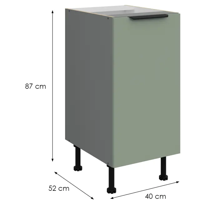 Kuchynská skrinka Aria-Sa/Ant Anti Fingerprint 40d 1f Bb,2