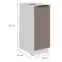 Kuchynská skrinka Aria-Ta/Wh Anti Fingerprint 30d Cargo Bb,2