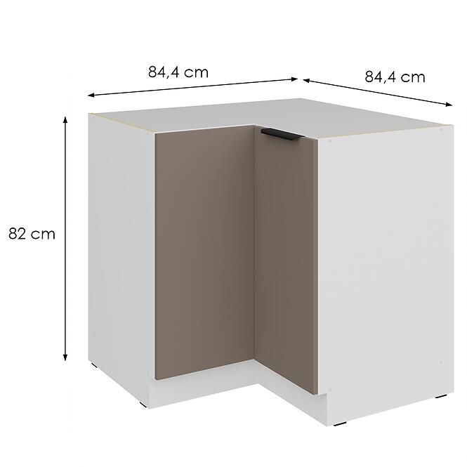 Kuchynská skrinka Aria-Ta/Wh Anti Fingerprint 90x90 Dn 2f Bb,2