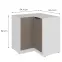Kuchynská skrinka Aria-Ta/Wh Anti Fingerprint 90x90 Dn 2f Bb,2