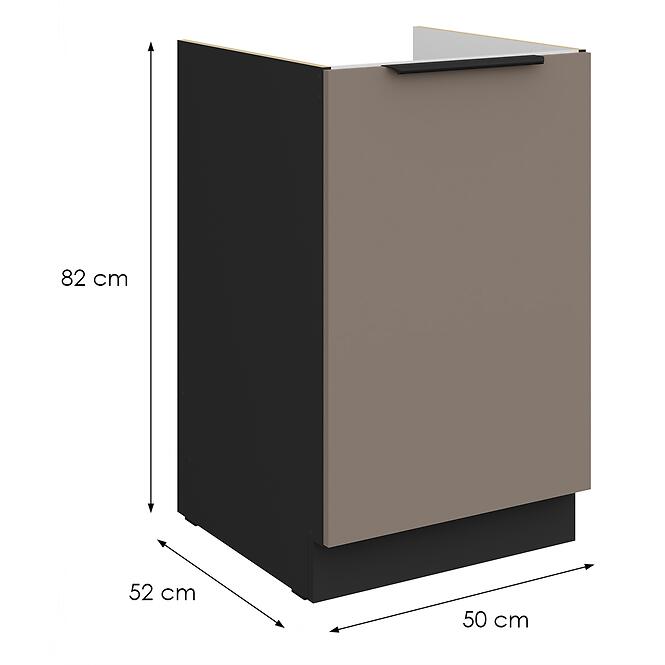 Kuchynská skrinka Aria-Ta/Bl Anti Fingerprint 50zl 1f Bb,2