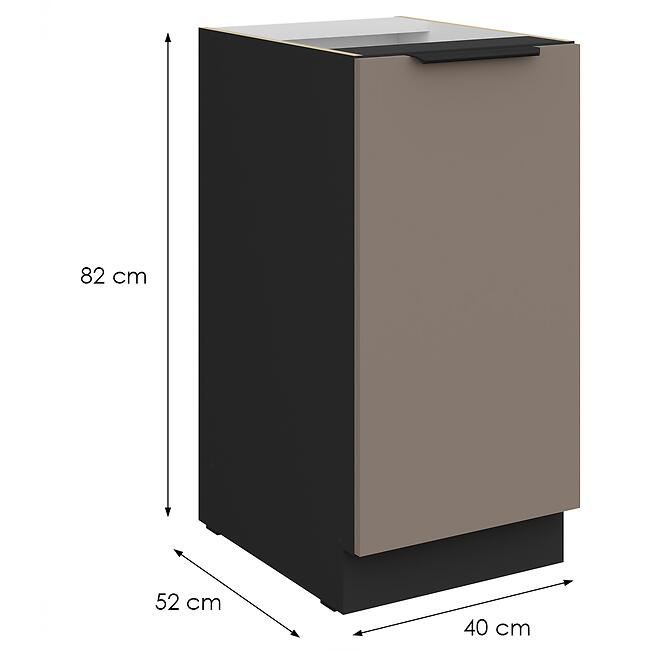 Kuchynská skrinka Aria-Ta/Bl Anti Fingerprint 40d 1f Bb,2